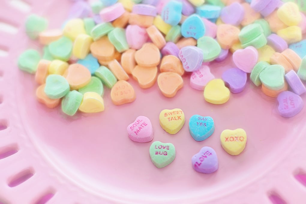 valentine candy hearts conversation sweet 37532