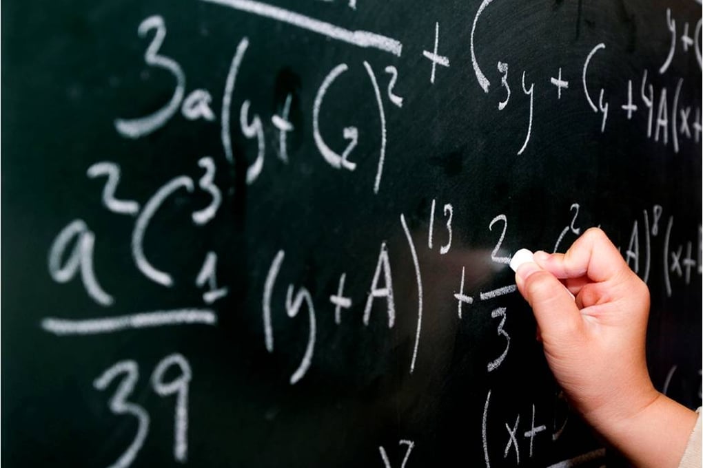 math equation chalkboard