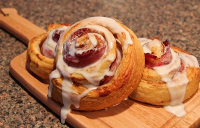 Bacon Cinnamon Rolls 1