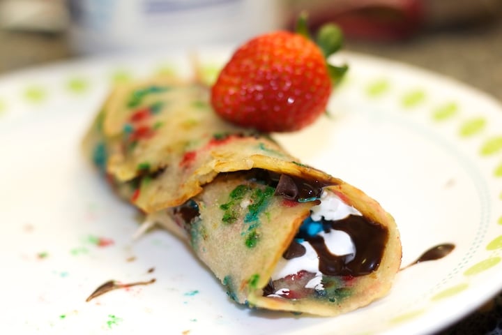 Funfetti Pancake Taquitos