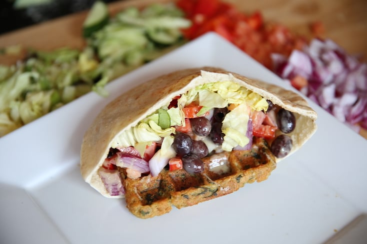 Falafel Waffles