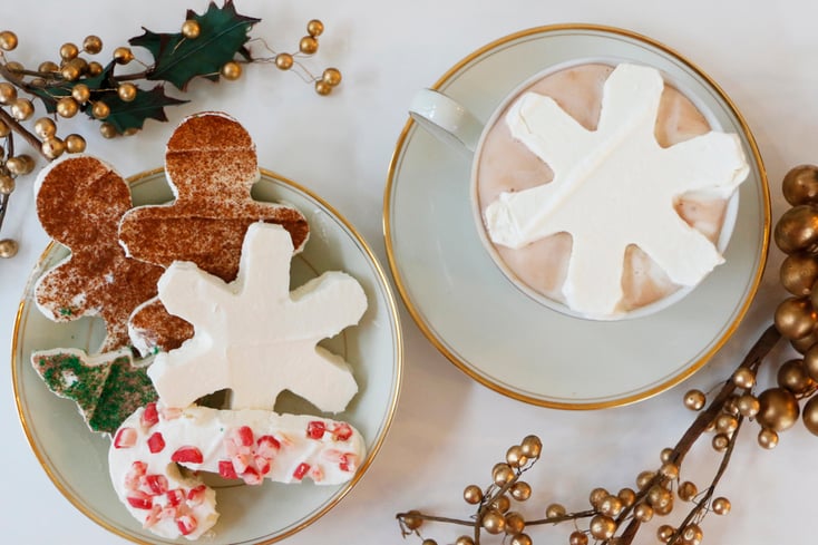 Cookie Cutter Whipped Cream Shapes