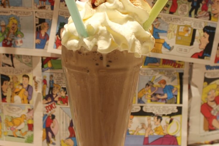 Double Chocolate Malted Milkshake
