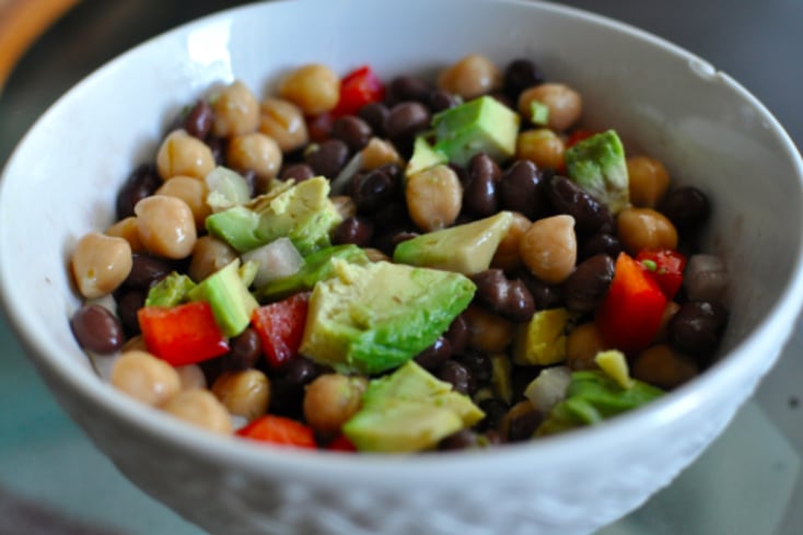 Black Bean and Chickpea Salad