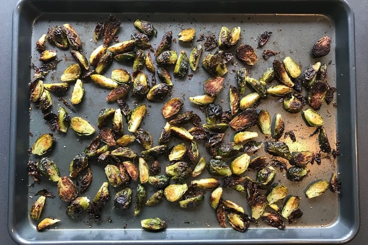 Pan Roasted Brussels Sprouts
