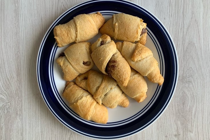 Cream Cheese and Nutella Crescent Rolls