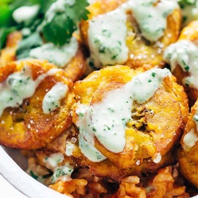 Brazilian Burrito Bowl with limes.