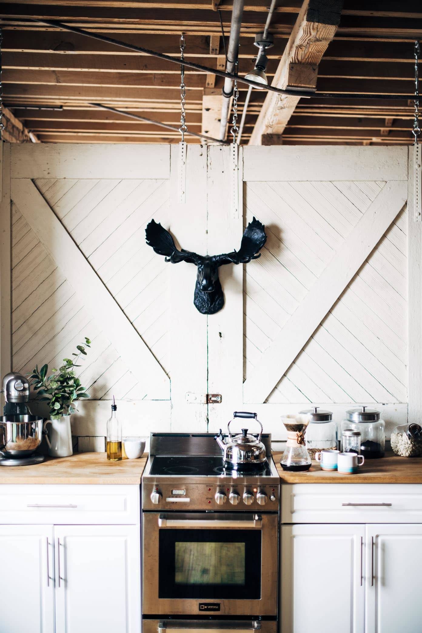 Kitchen space.